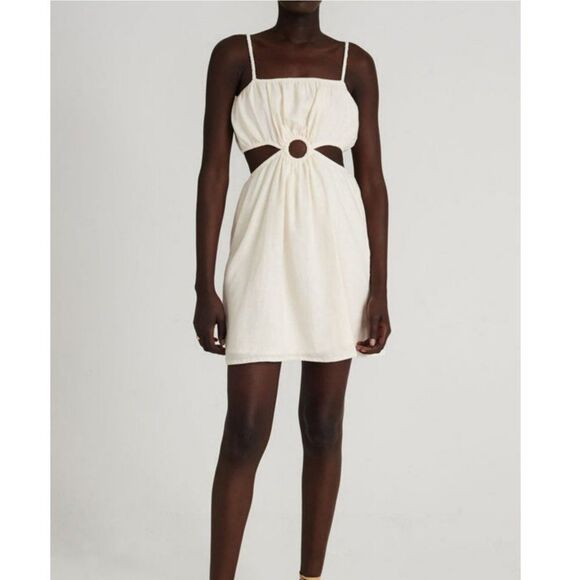 FAITHFULL THE BRAND Zuma Mini Dress Plain Shell - Picture 1 of 10